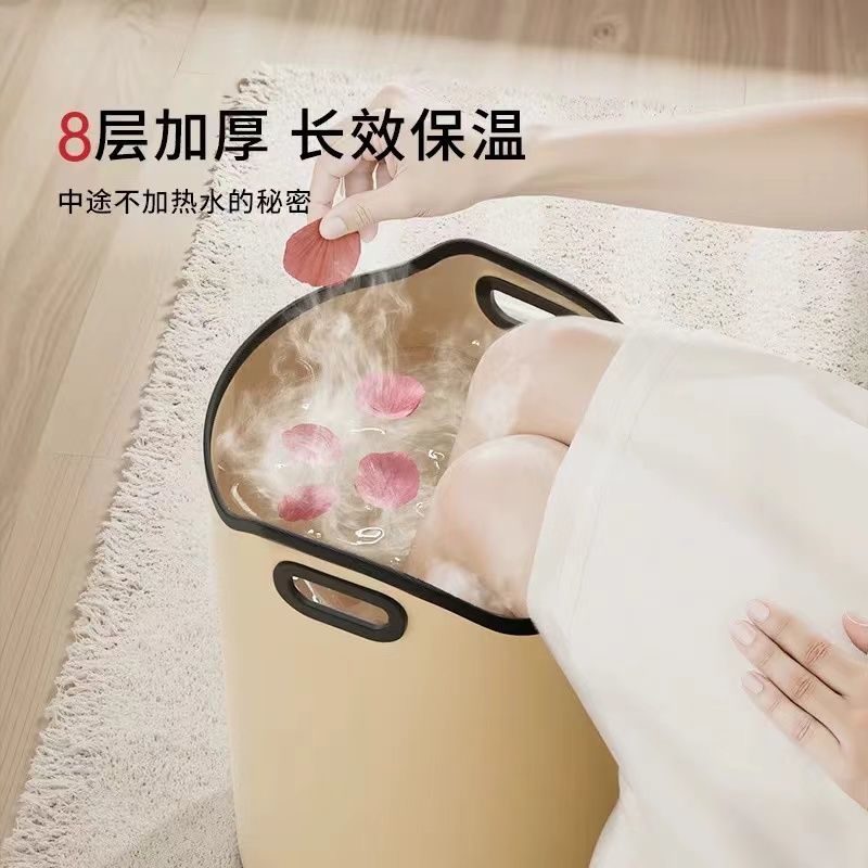 Folding foot bath bucket