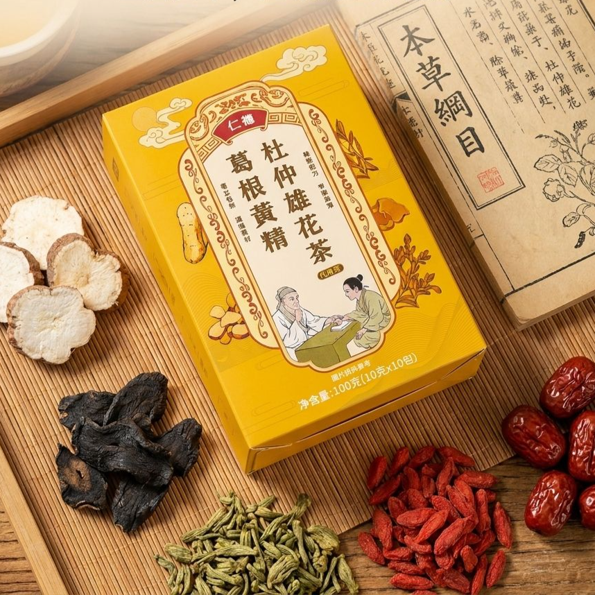 葛根黃精杜仲雄花茶