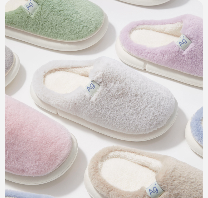 家居室內防臭毛絨拖鞋情侶棉拖防滑男