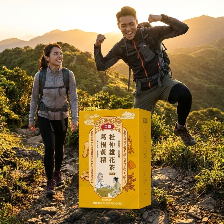 葛根黃精杜仲雄花茶