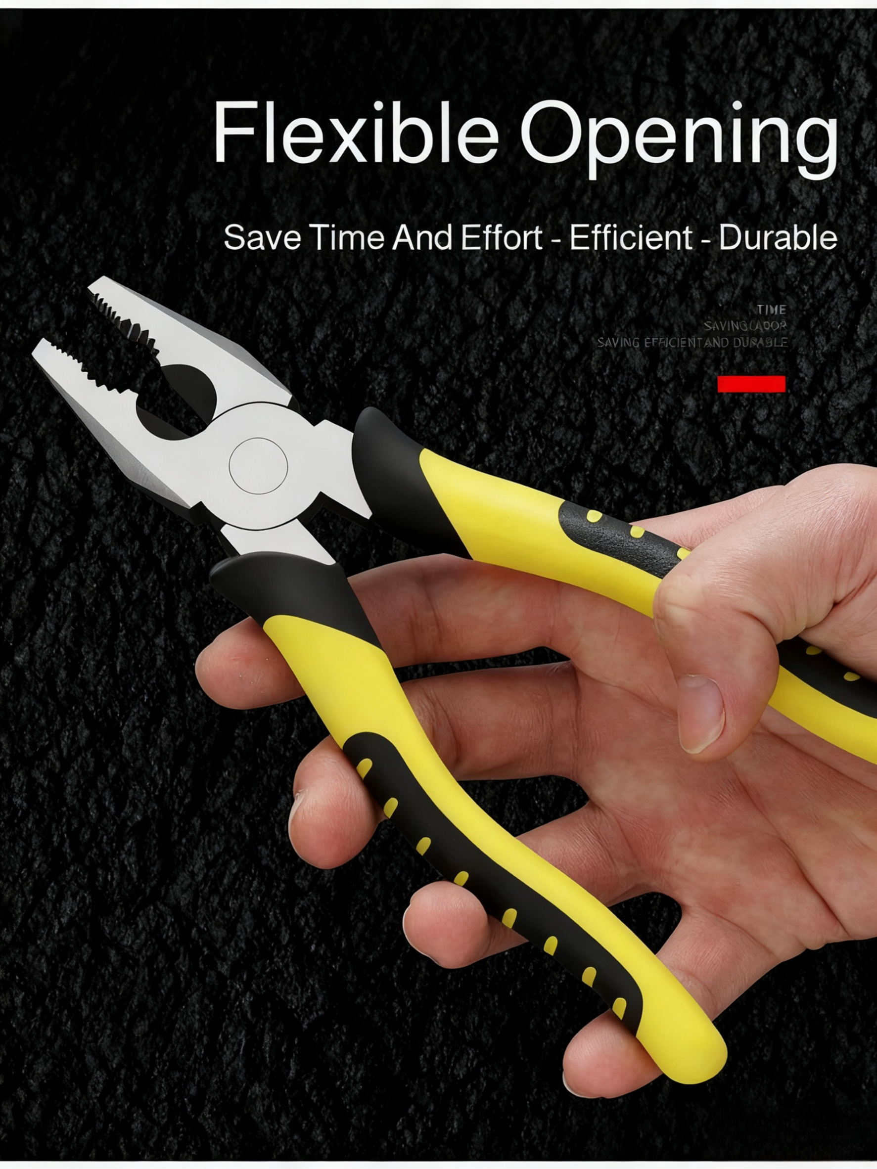 Close-up of Tiger Pliers cutting steel wire