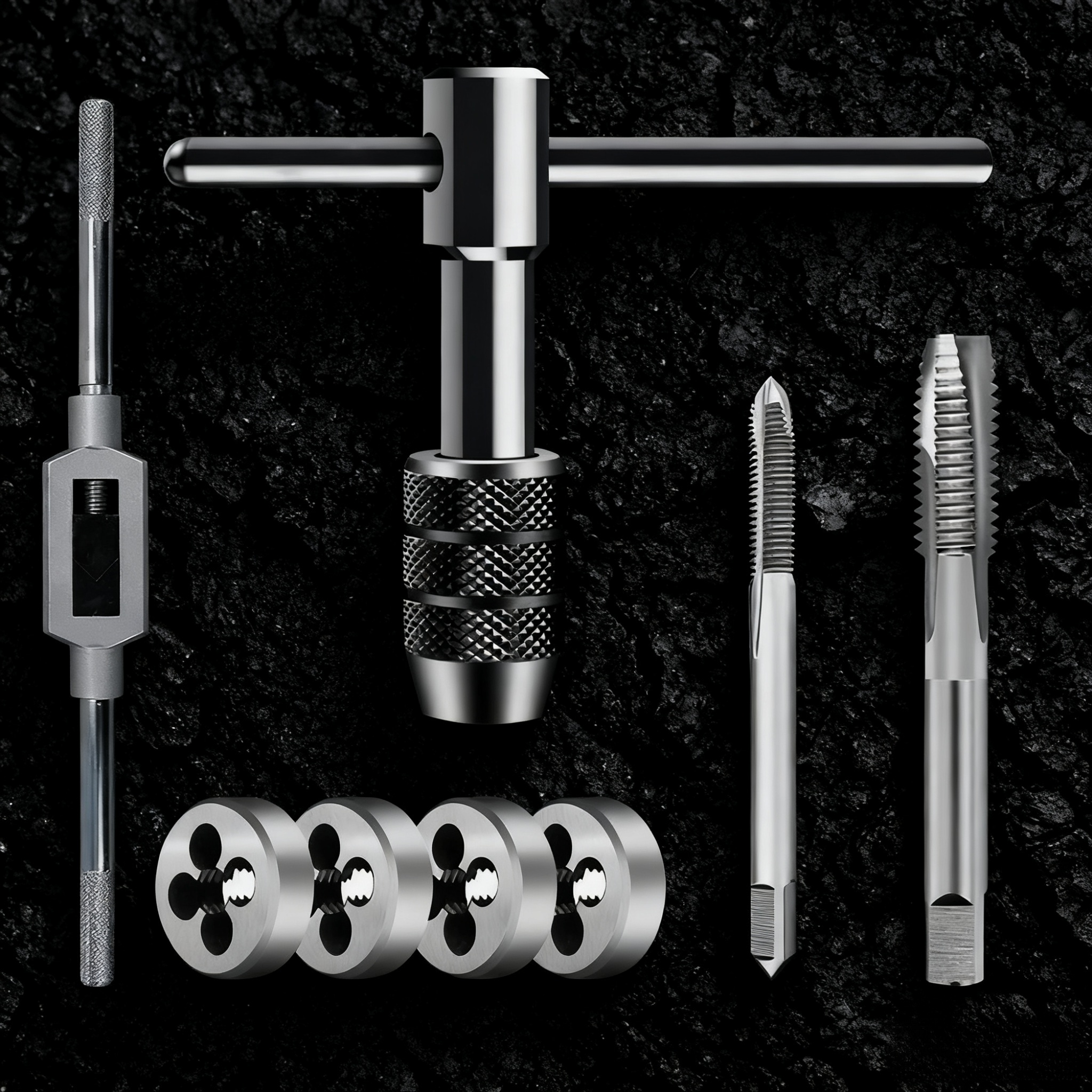  Hand Tap Wrench and Die Set Combination Tool Kit