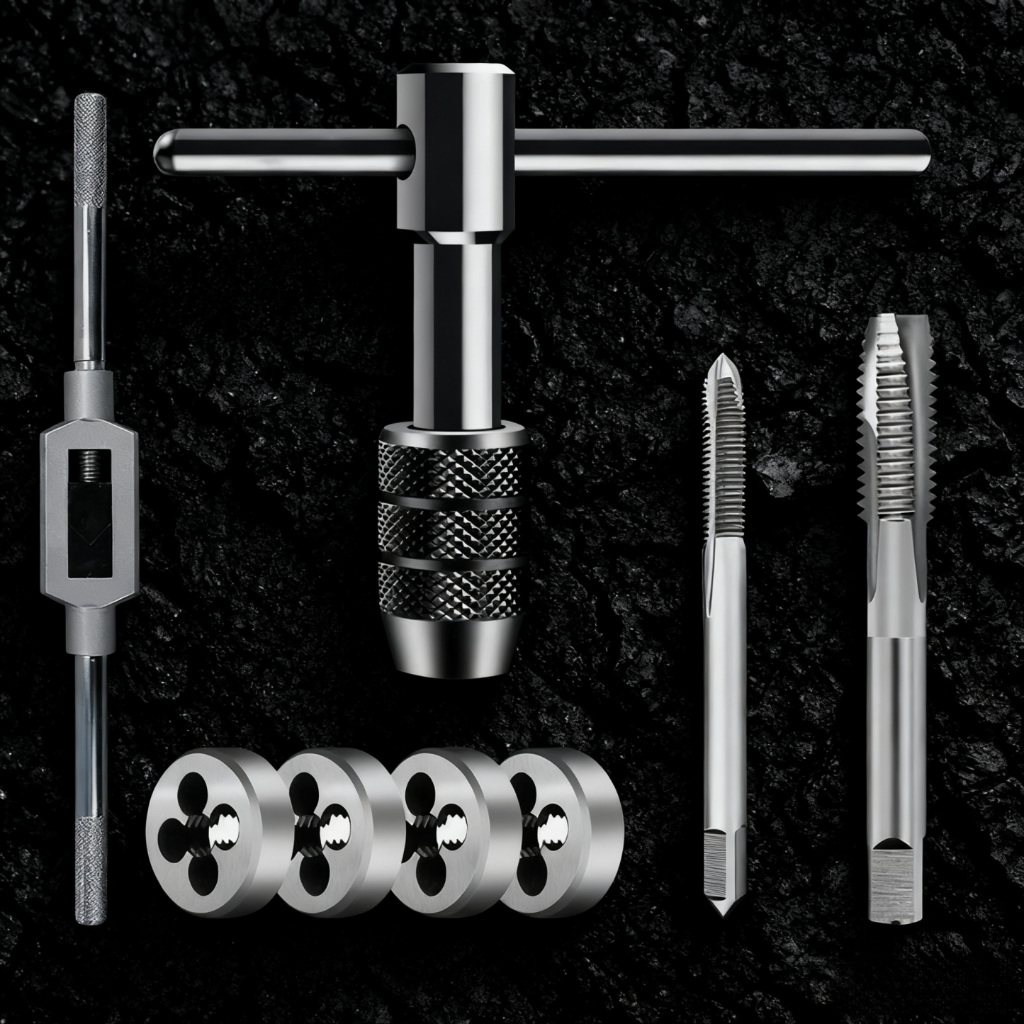  Hand Tap Wrench and Die Set Combination Tool Kit