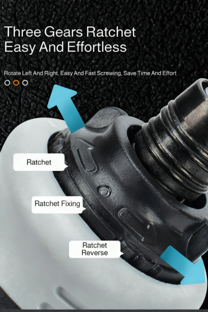 Multi-functional Ratchet Screwdriver Set with Extendable Handle