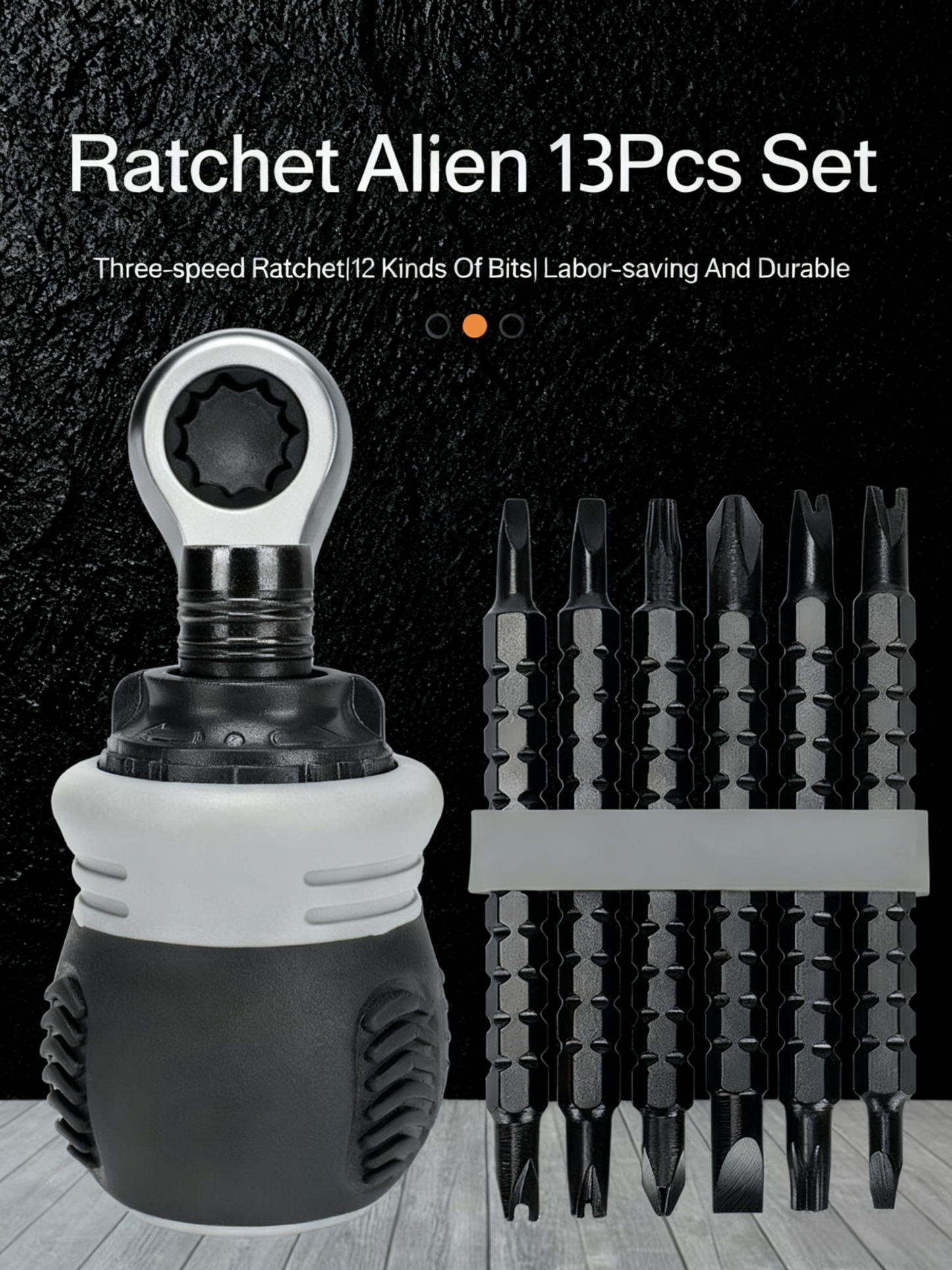 Multi-functional Ratchet Screwdriver Set with Extendable Handle