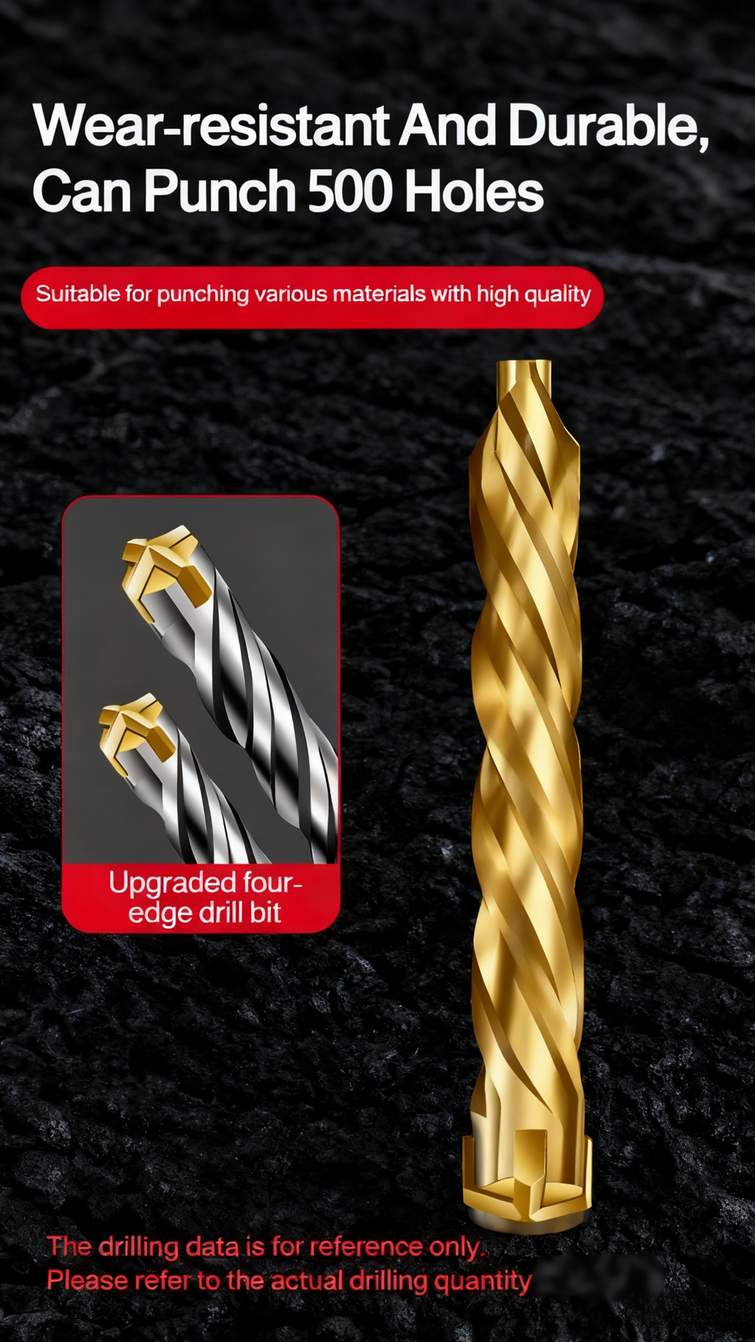 High precision four-flute screwdriver bit in use