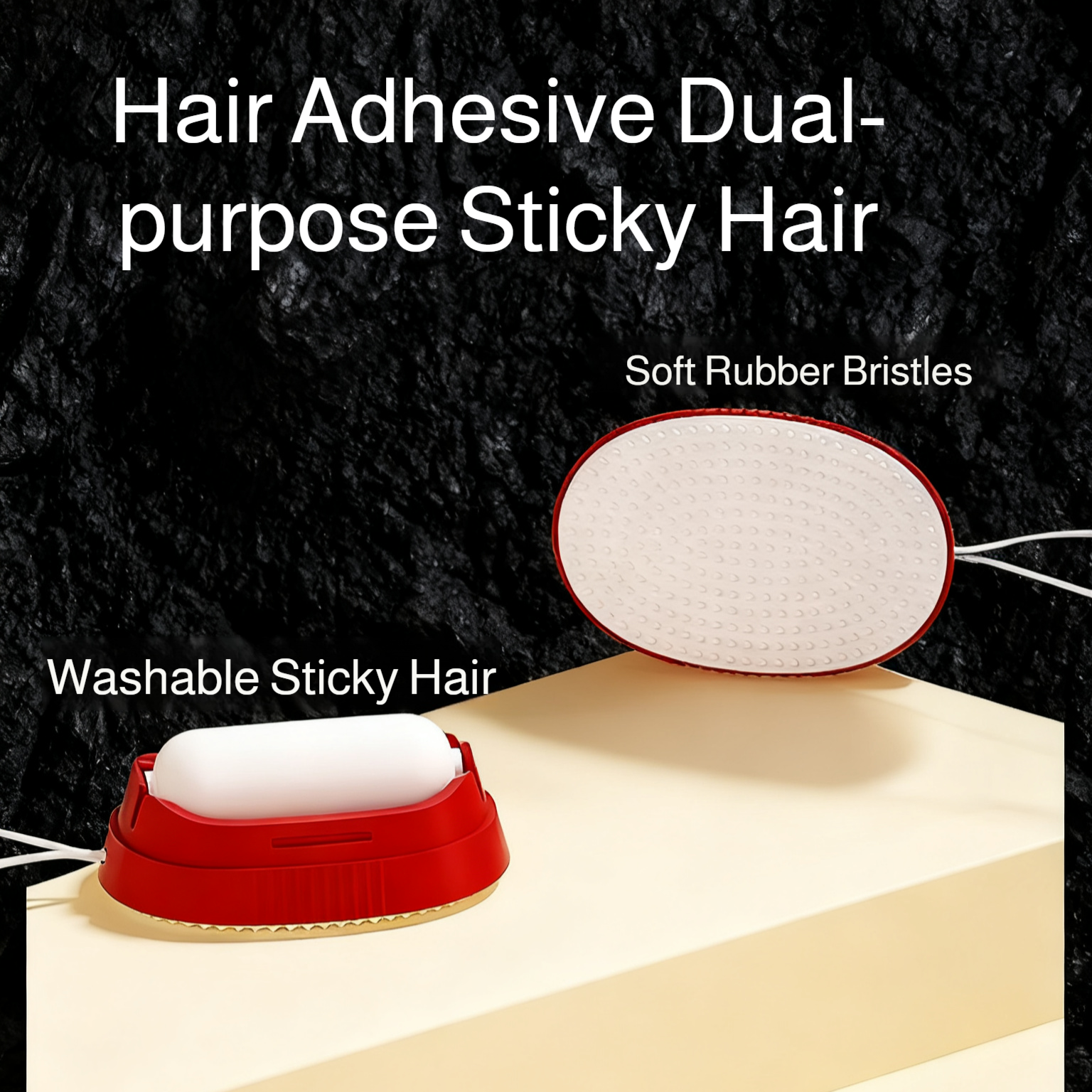 Dual-purpose Washable Lint Roller Brush