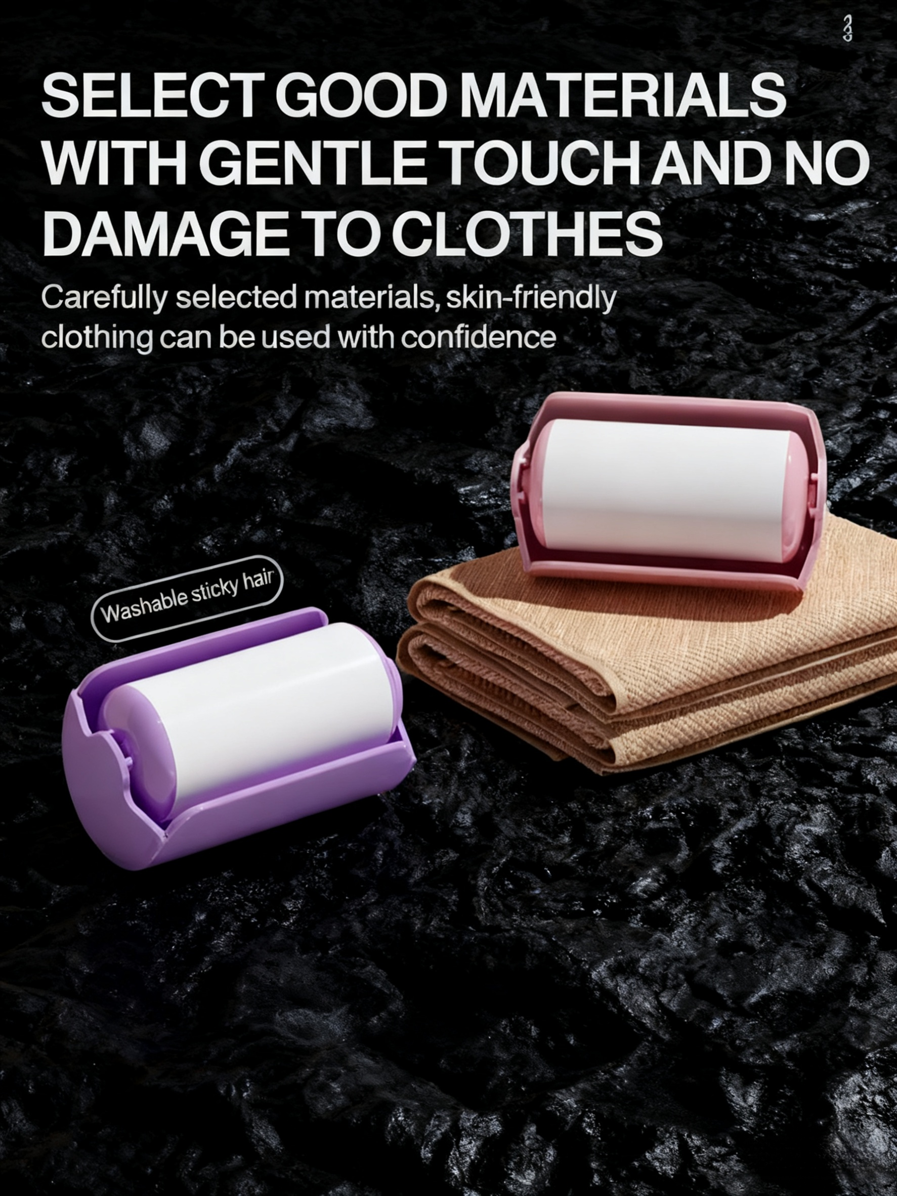 Close-up of Dopamine-Style lint roller surface