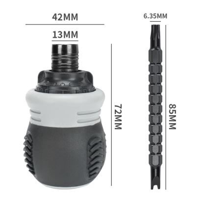 Multi-functional Ratchet Screwdriver Set with Extendable Handle