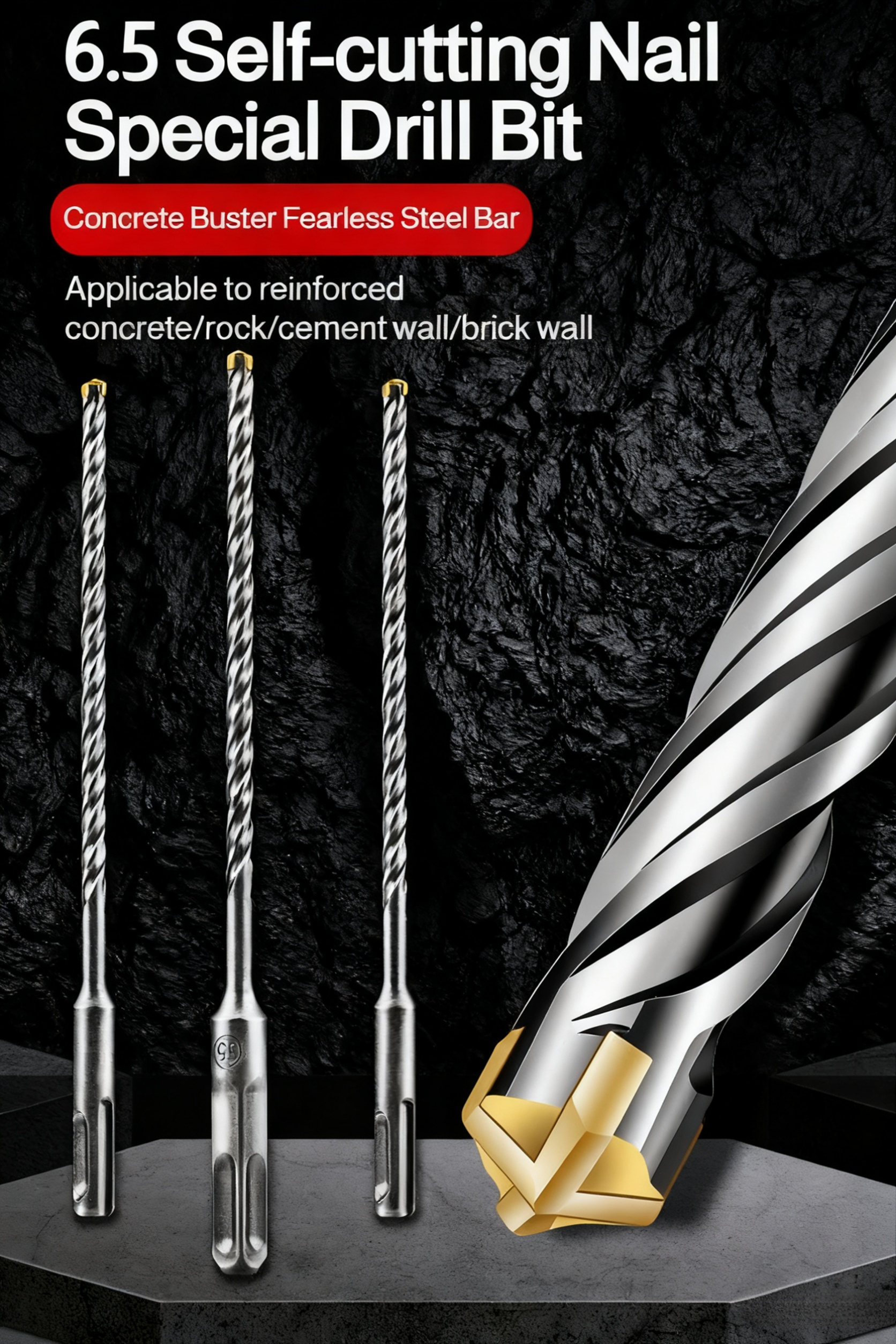 Four-Flute Phillips Screwdriver Bit close-up