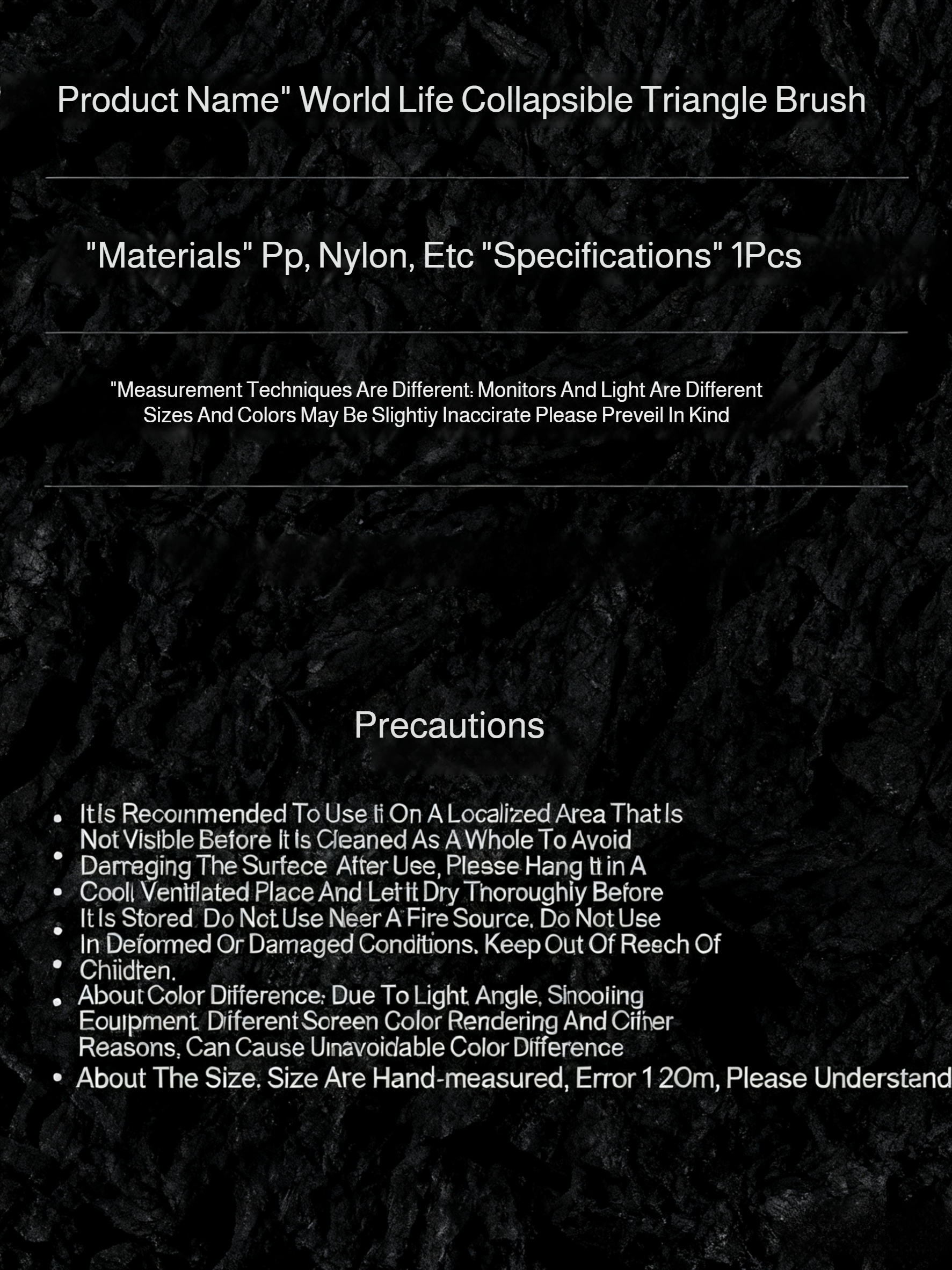 Triangle brush with ergonomic handle