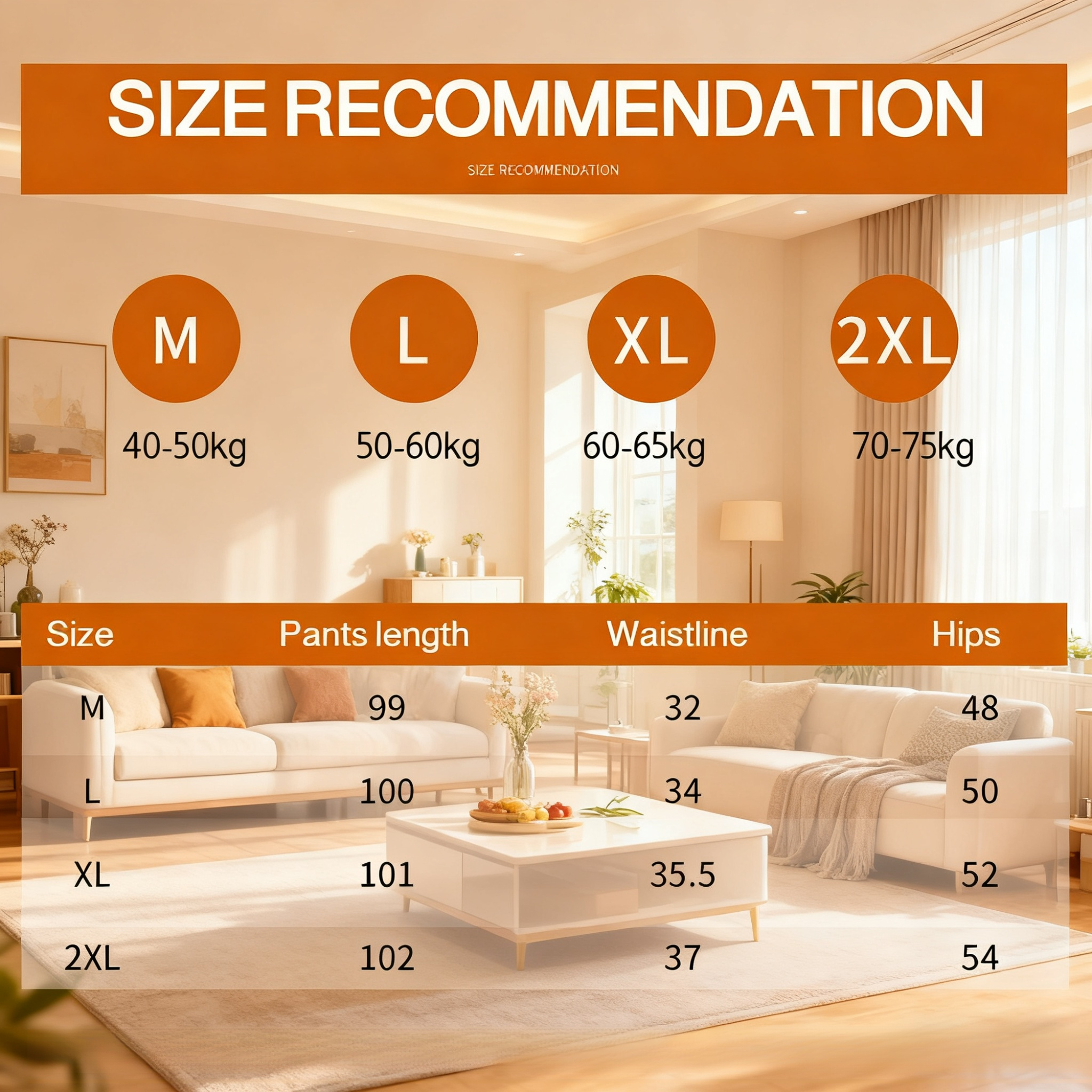 Front view of slim-fit faux denim straight pants