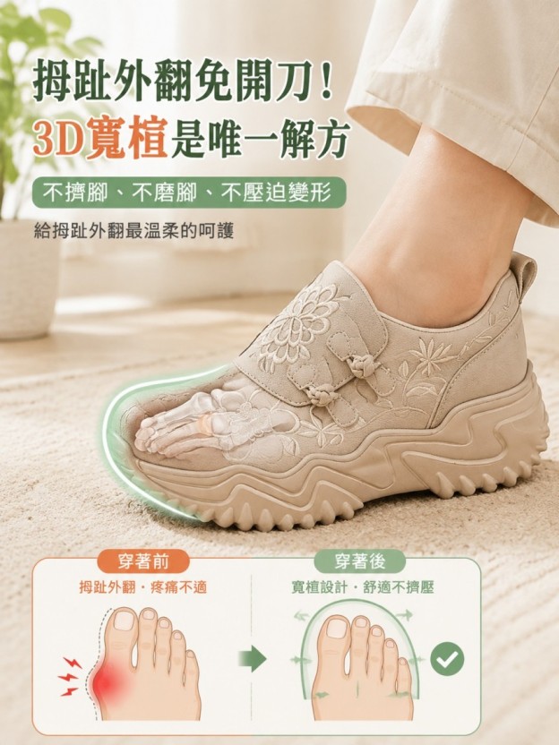 [10,000 Steps a Day] Cloud-Floating Thick-Soled Embroidered Shoes