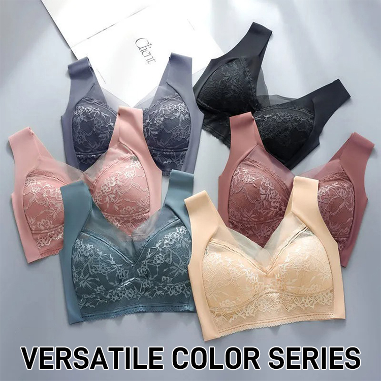 Veimia Women’s lace ice silk bra