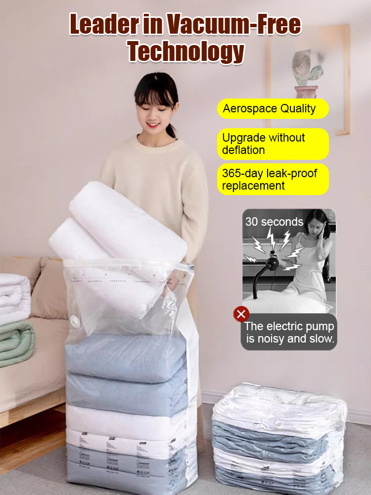 Vacuum-free three-second compression 3D storage bag