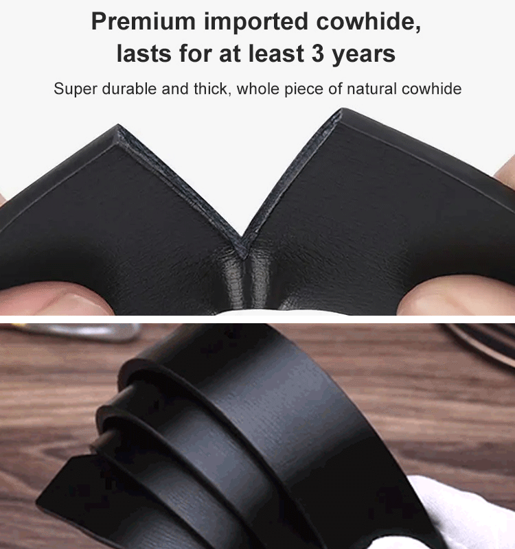 Men’s toothless buckle belt