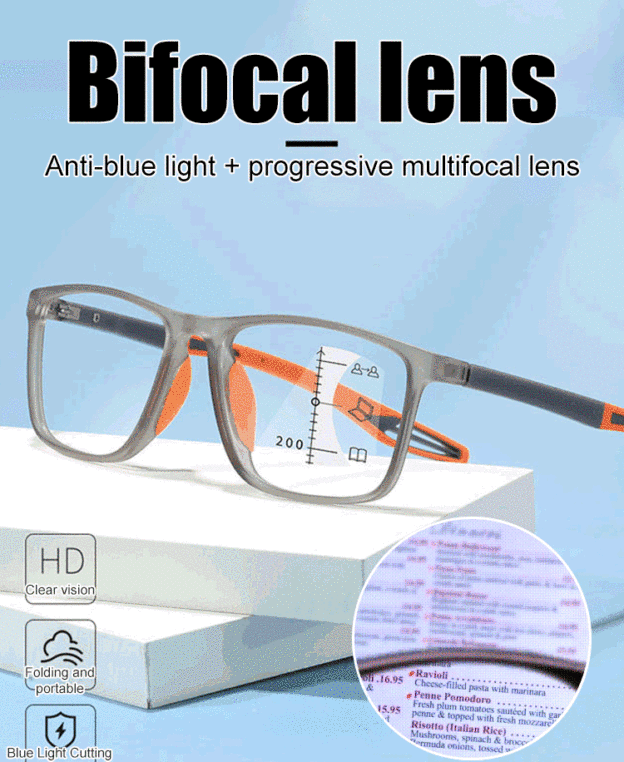 Ultra-light and comfortable anti-blue light presbyopia glasses