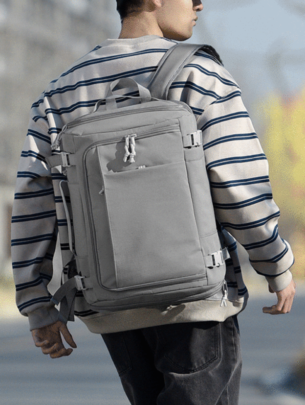[Hold the whole world] Box-style large-capacity luggage backpack