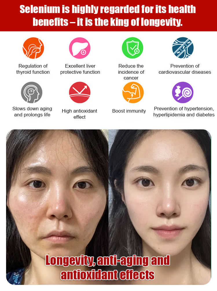  [King of Longevity] Plant Selenium Peptide Protein Tablets 