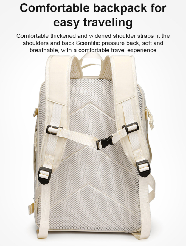 [Hold the whole world] Box-style large-capacity luggage backpack