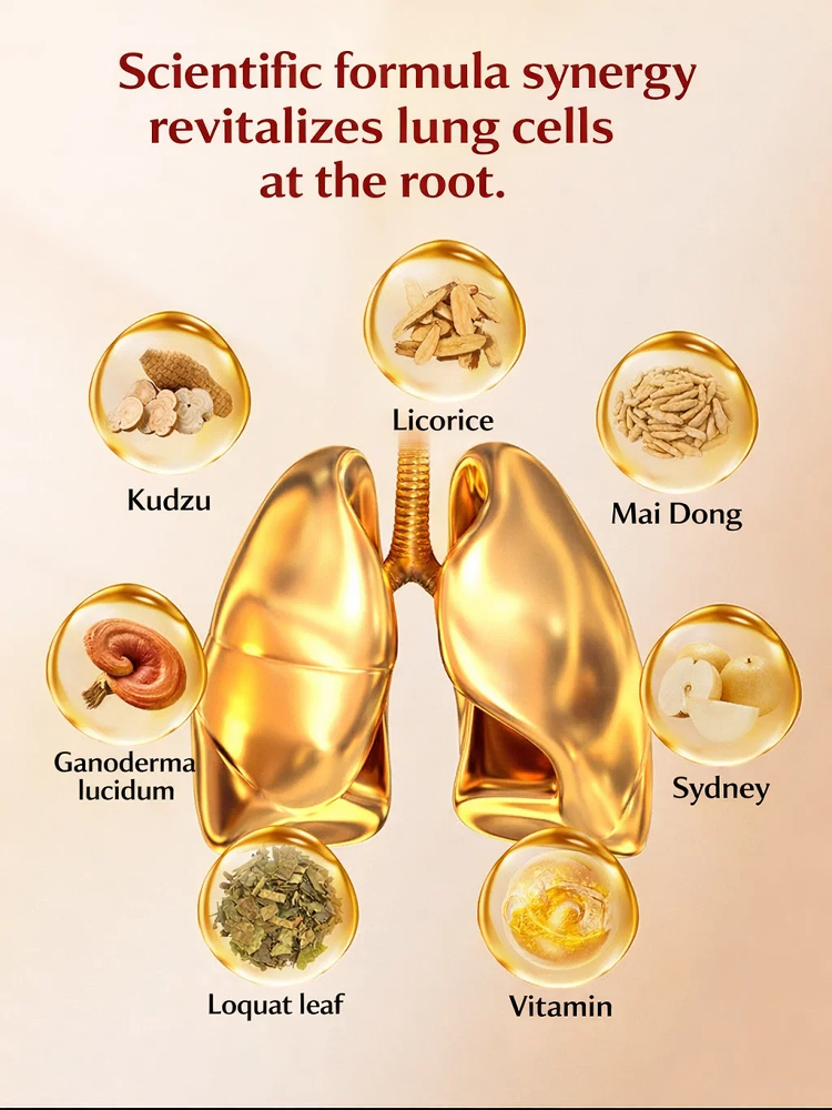 Ophiopogon japonicus, loquat leaf, licorice, and snow pear slices