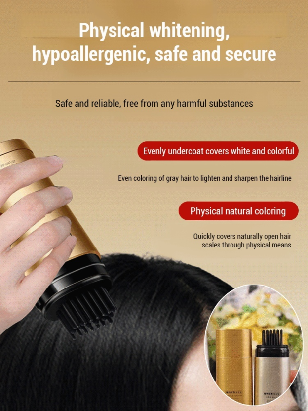 Plant Extract Quick-Dry Gray Hair Cover Stick