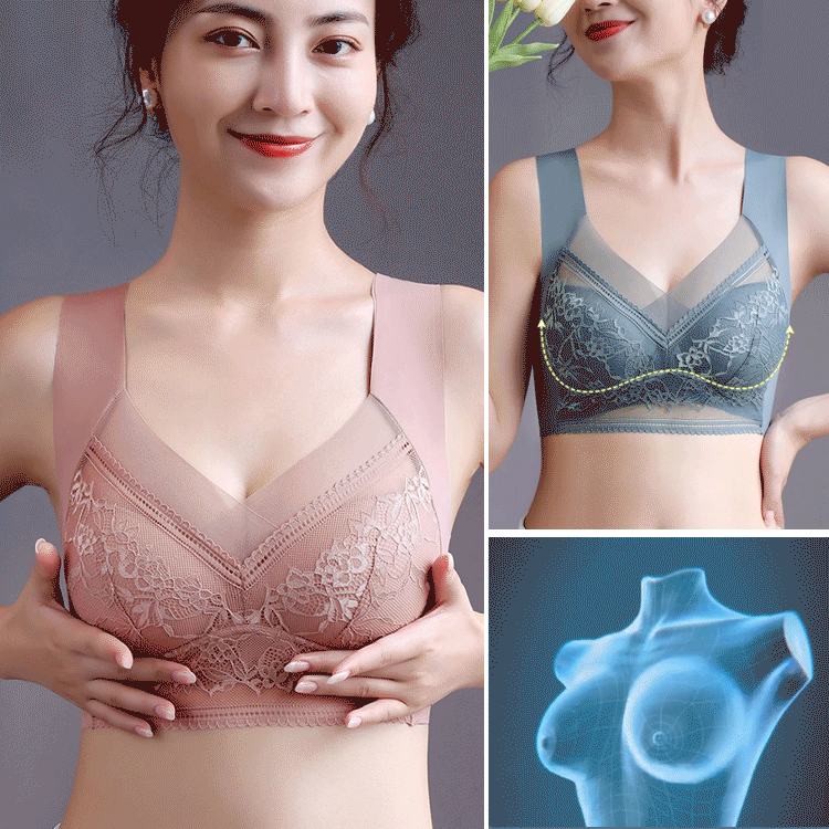 Veimia Women’s lace ice silk bra