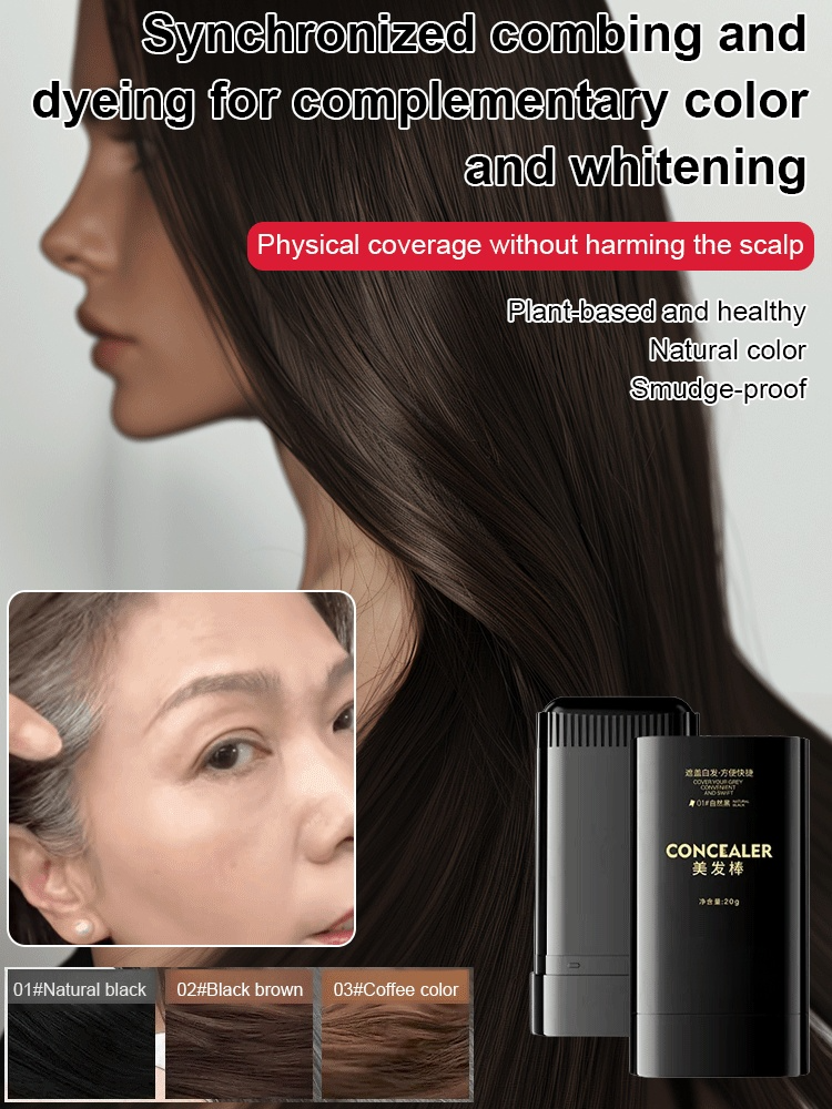 [Re-dye at any time to avoid embarrassment] Waterproof and sweat-proof hair dye comb