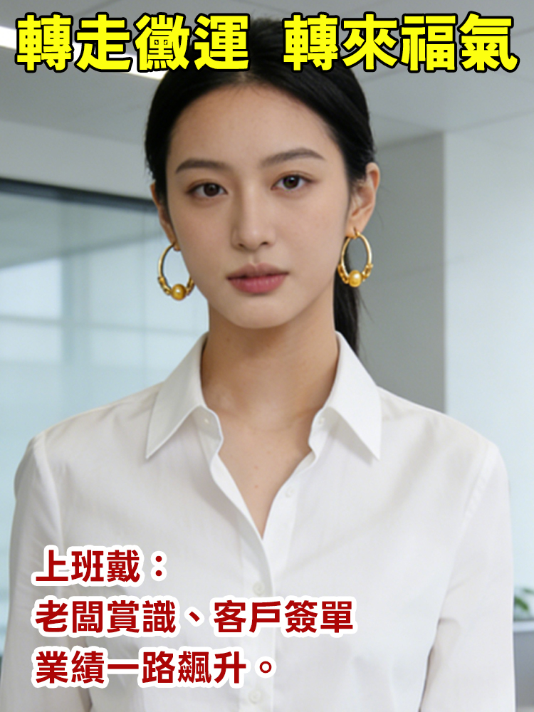 【財運滾滾來】大師開光如意轉運珠耳環