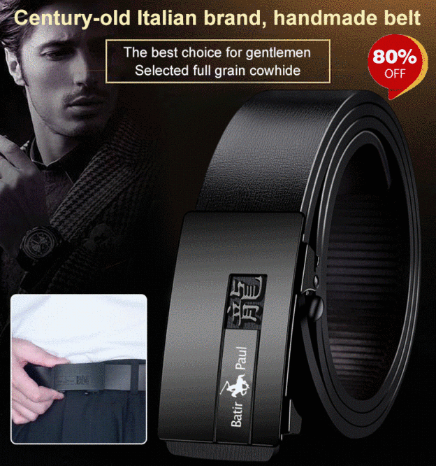 Men’s toothless buckle belt