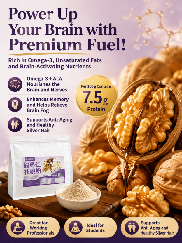 Calming & Brain-Nourishing Jujube Seed Walnut Powder