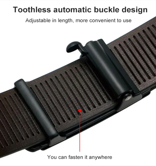Men’s toothless buckle belt