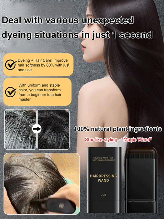 [Re-dye at any time to avoid embarrassment] Waterproof and sweat-proof hair dye comb