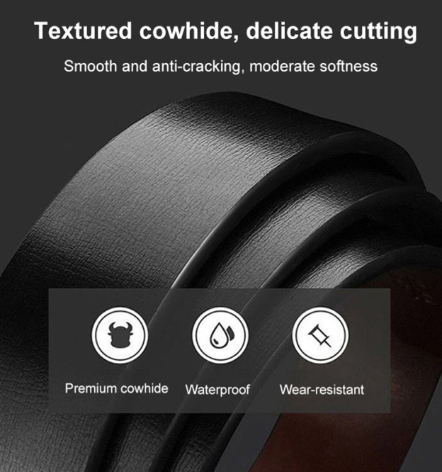 Men’s toothless buckle belt