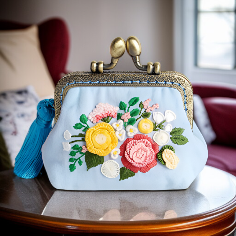 手工藝蘇繡花包布