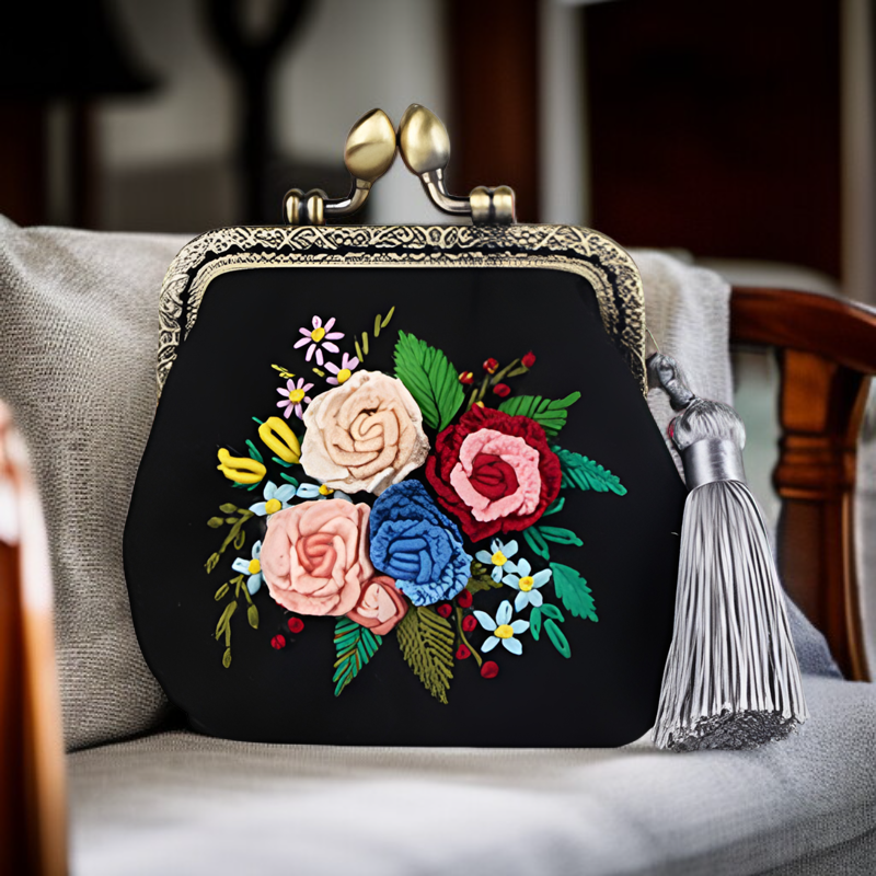 手工藝蘇繡花包布