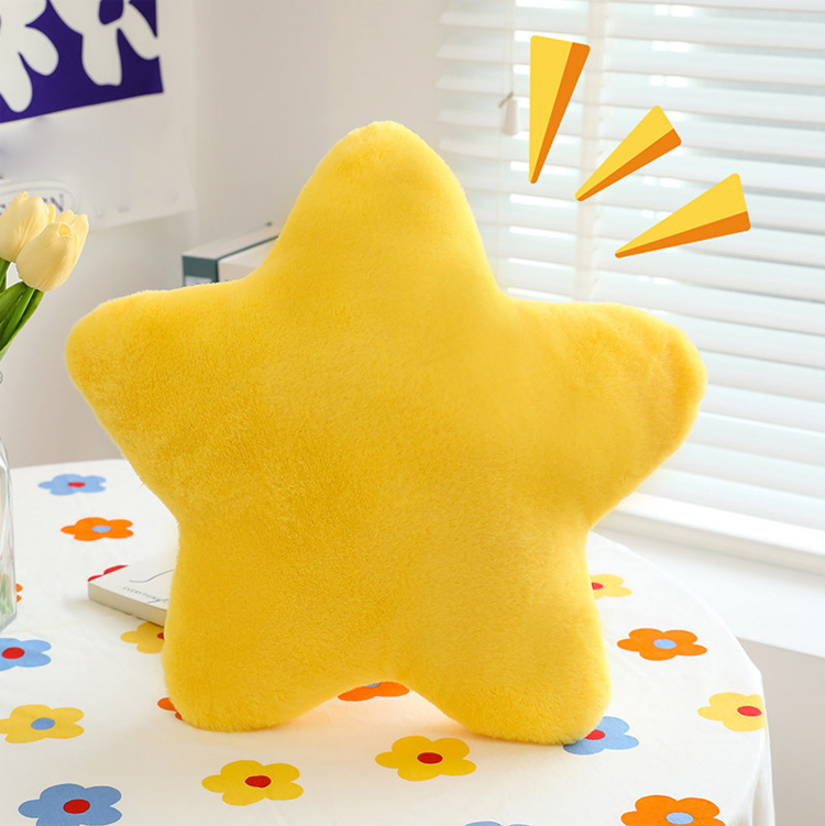 超軟星星毛絨陪睡抱枕