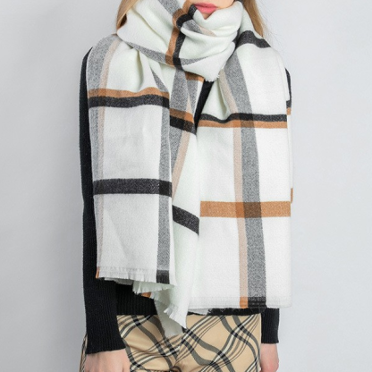 ผ้าพันคอทอายาฝาคอหมอกแบบลายตาราง ผ้าคลุมไหล่ขนาดใหญ่อบอุ่นฤดูหนาวและฤดูใบไม้ร่วง  ผ้าพันคอที่ทันสมัยและเข้ากันได้กับทุกสไตล์