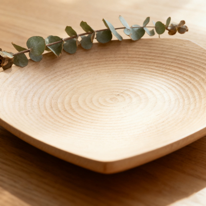  จานทรงสี่เหลี่ยมสุดเก๋（บรรจุ 4 ชิ้น）