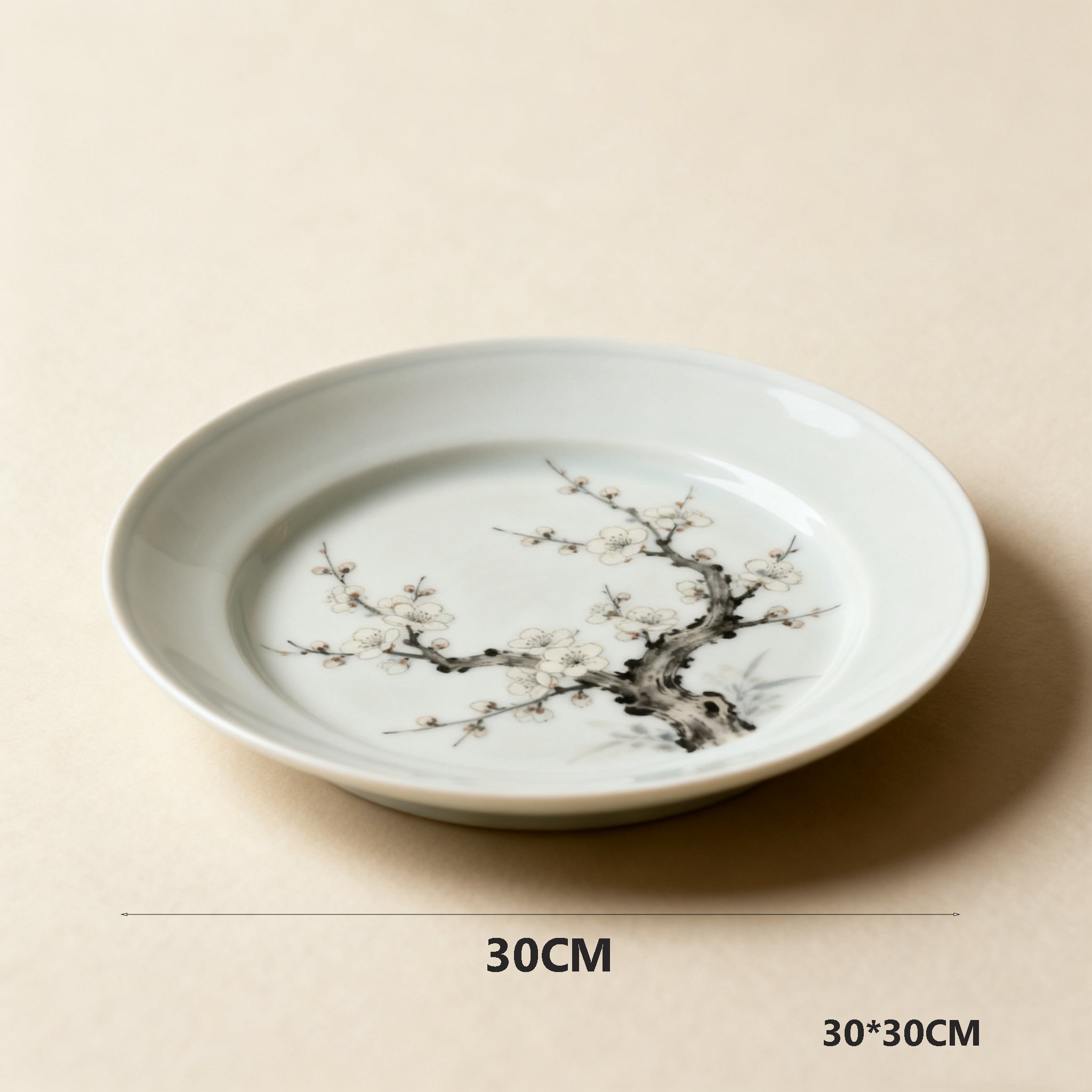 จานเซรามิกสำหรับเสิร์ฟอาหารจีน