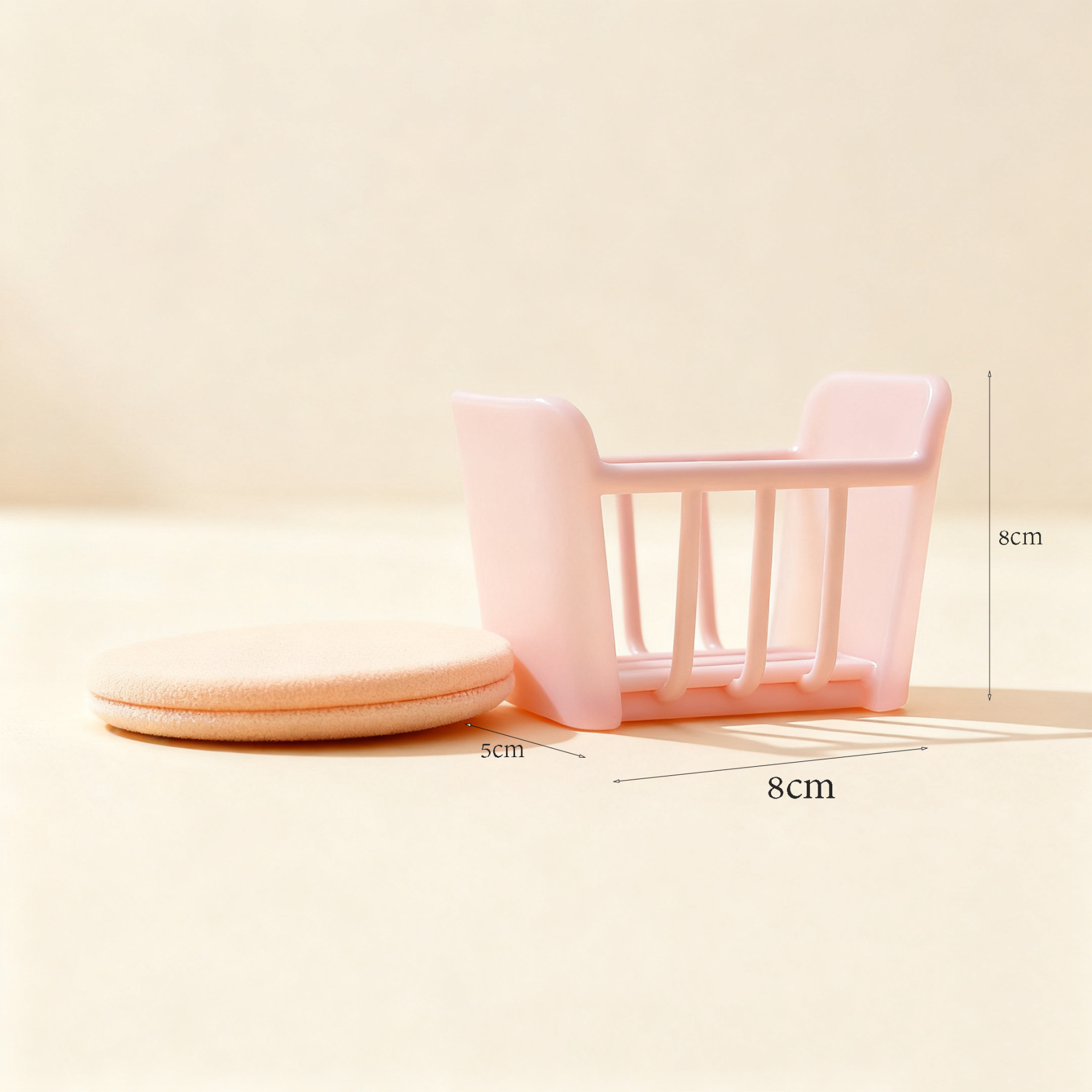 ที่หนีบพัฟแต่งหน้าสีชมพู (แพ็ค 10 ชิ้น)