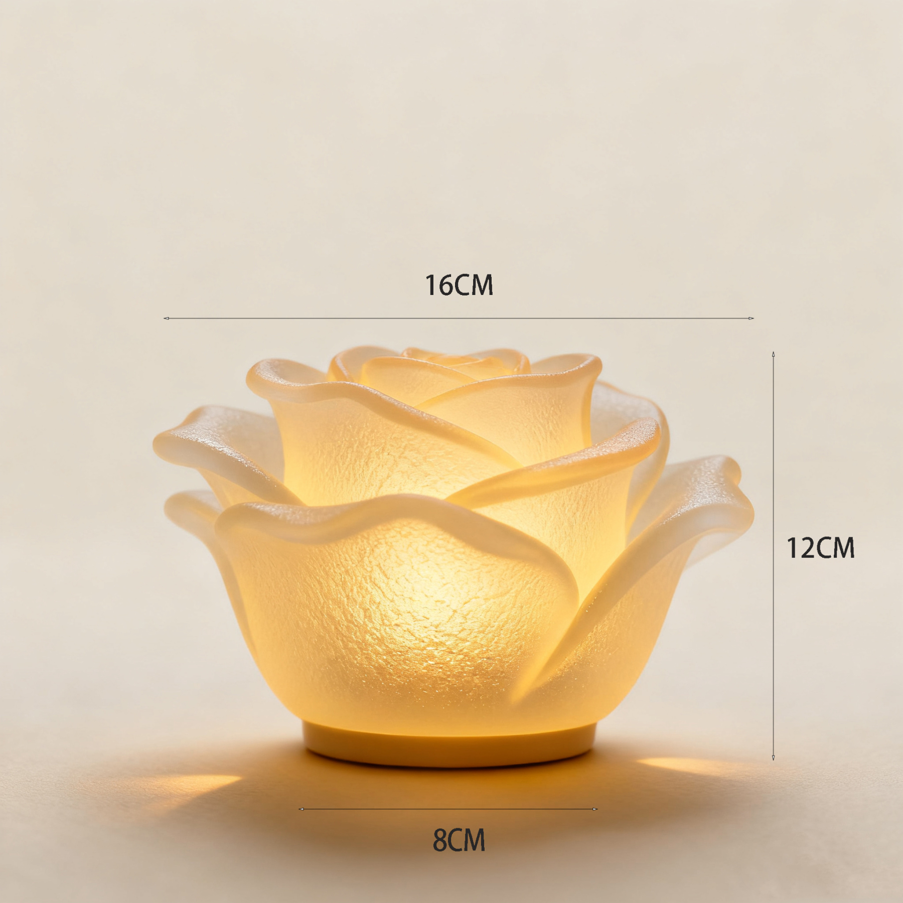 โคมไฟ LED รูปดอกกุหลาบสร้างบรรยากาศโรแมนติก