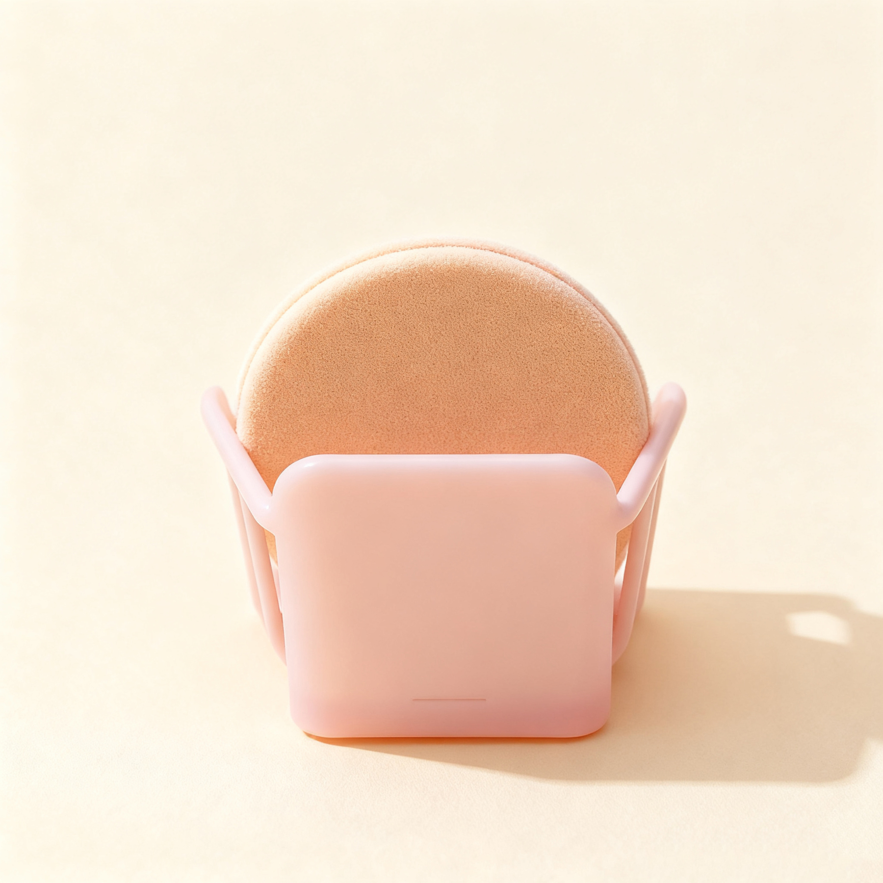  ที่หนีบพัฟแต่งหน้าสีชมพู (แพ็ค 10 ชิ้น)