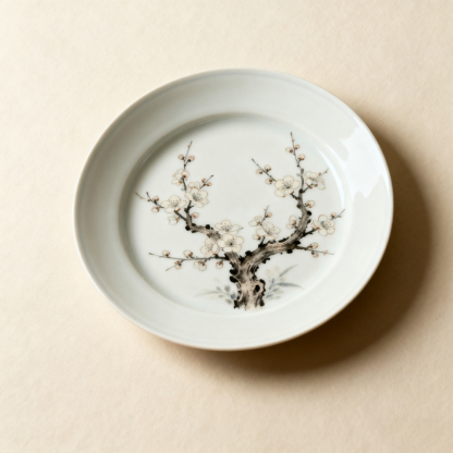 จานอาหารสไตล์จีนเซรามิก 3 ใบ