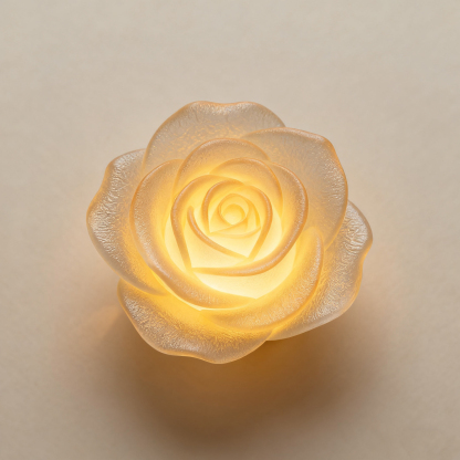 โคมไฟ LED รูปดอกกุหลาบสร้างบรรยากาศโรแมนติก