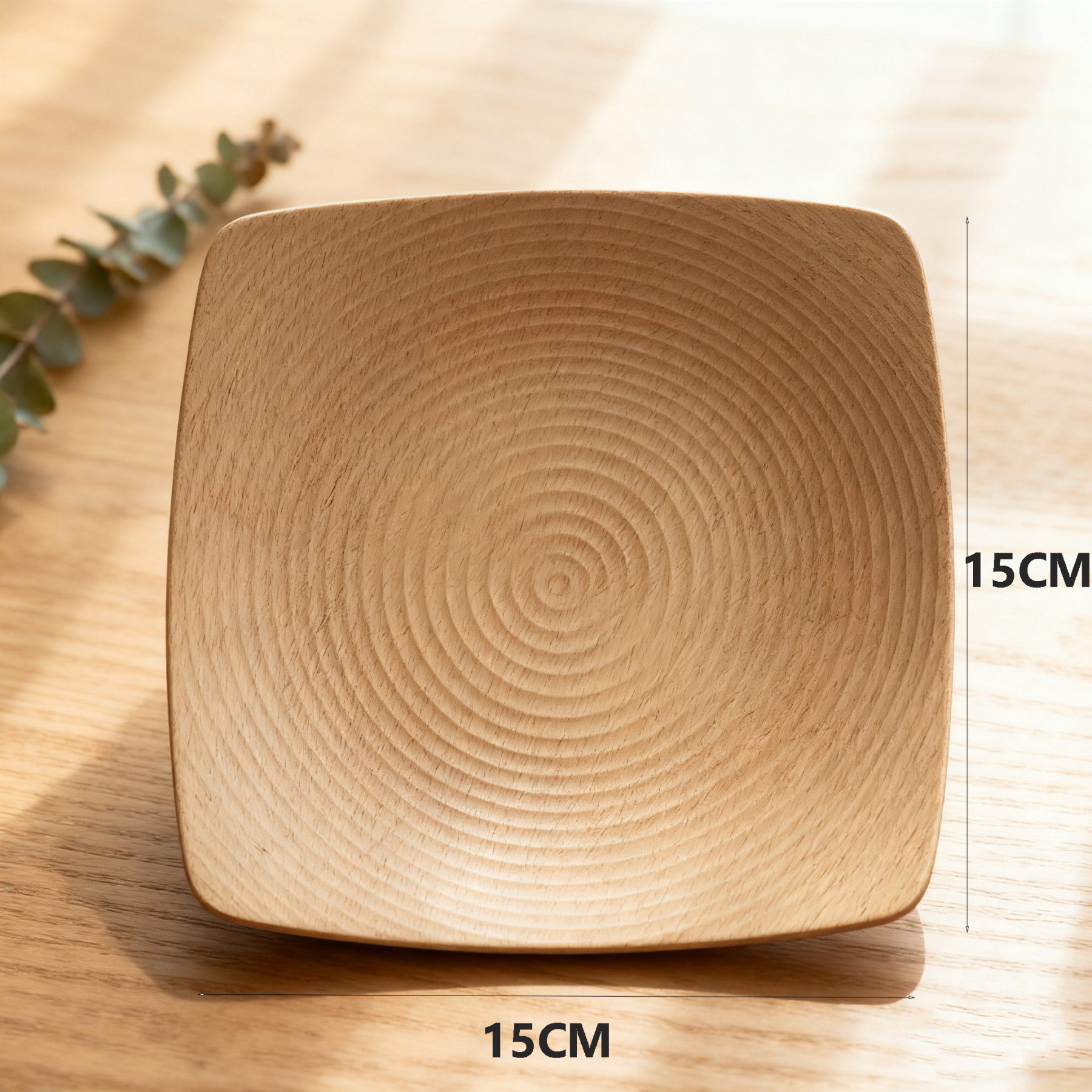 จานทรงสี่เหลี่ยมสุดเก๋（บรรจุ 4 ชิ้น）