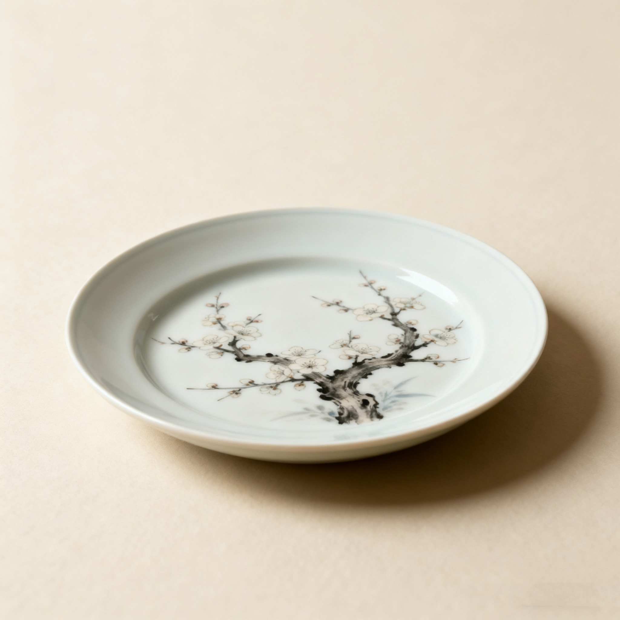 จานอาหารสไตล์จีนเซรามิก 3 ใบ