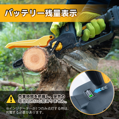 【スピード特化】 8インチ 電動チェーンソー 本体のみ 18Vマキタ対応 10.9m/s高速モーター バッテリー＆充電器なし 品番：PR-E8