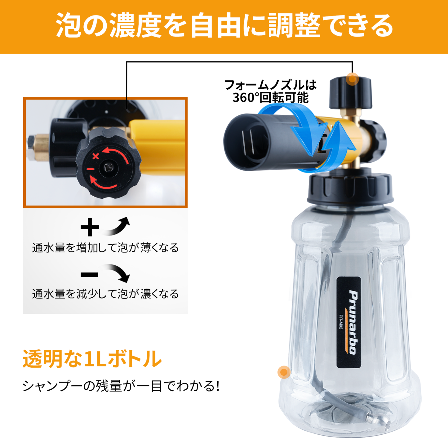 【ダブルコネクター付き】 ショートガン ケルヒャー対応 レバー固定機能 スイベル付き 真鍮製 洗車 洗床 掃除用