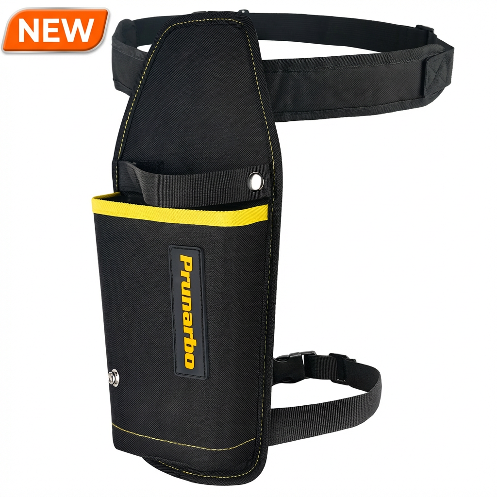 ウェストバッグ 【レッグベルト付き】 電動鋏用 安定性強化 30～50mm電動鋏対応 BIGサイズ 工具ケース 高硬度プラスチック製 ハードインナー 電動バサミ 腰バッグ ベルト調整可能 両利き 作業用